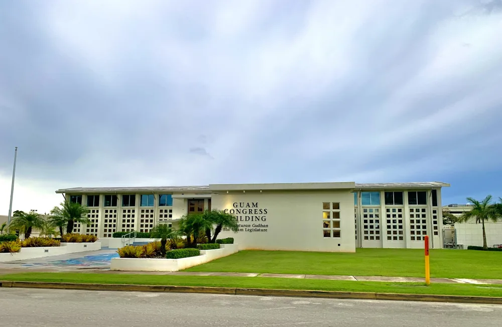 The Guam Congress Building in Hagåtña — I Liheslaturan Guåhan, the Guam Legislature